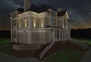 подсветка дом