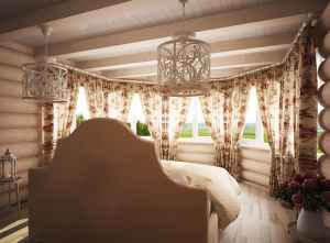 деревянный интерьер